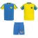 Conjunto deportivo unisex Juve Roly en poliéster transpirable Amarillo/azul real detalle 4