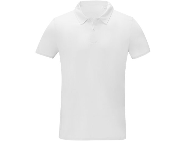 Polo manga corta Deimos cool fit para hombre Blanco detalle 2