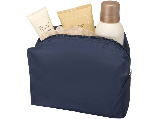 Bolsa de aseo Muse en RPET certificado GRS Azul marino detalle 9