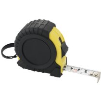 Flexómetro de 5 metros con pulgadas personalizado negro intenso Flexómetro de 5 metros con pulgadas personalizado negro intenso