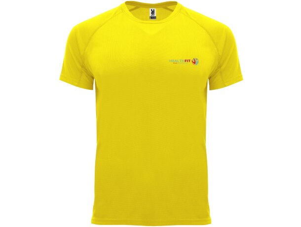 Camiseta deportiva infantil Bahrain Roly Amarillo detalle 4