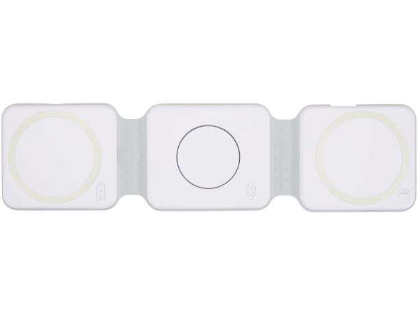 Cargador inalámbrico plegable 3 en 1 de 15W Armus Blanco detalle 6