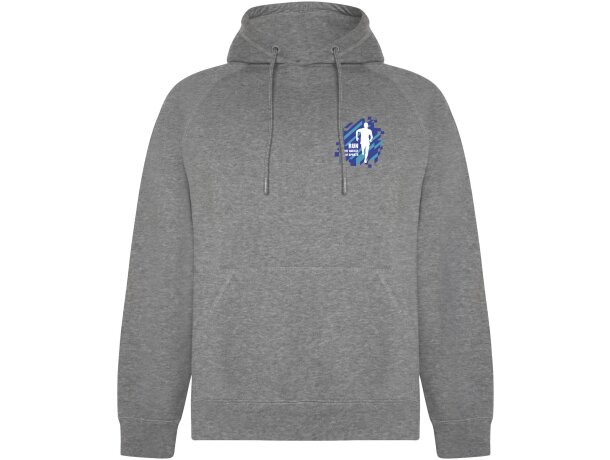 Sudadera unisex algodón orgánico Vinson Roly con capucha detalle 26