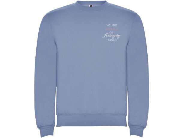 Sudadera cuello redondo unisex Clásica Roly personalizable detalle 131