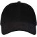 Gorra de pana reciclada Hutton con cierre ajustable Negro intenso detalle 8