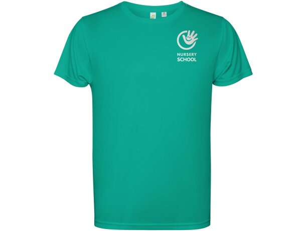 Camiseta manga corta infantil Estoril Roly poliéster reciclado detalle 1