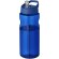 Bidón deportivo de 650 ml con tapa con boquilla H2O Active® Base Tritan™ Azul/azul