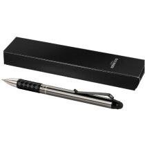 Bolígrafo distinguido con puntero personalizado gris medio Bolígrafo distinguido con puntero personalizado gris medio