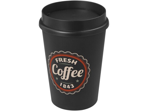 Vaso 300ml con tapa de 360° Americano Switch Negro intenso detalle 5