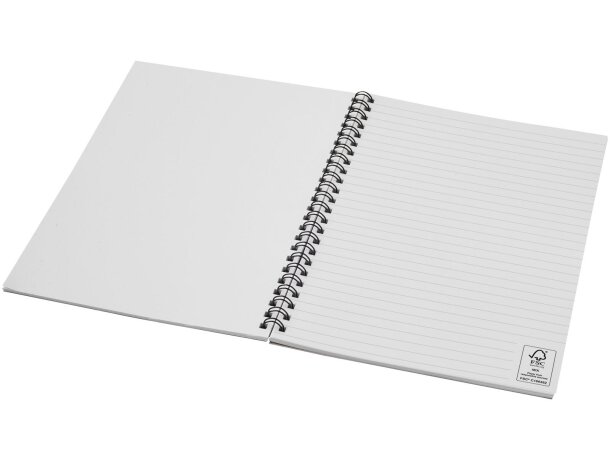 Cuaderno espiral A5 Desk-Mate papel reciclado 50 hojas Azul oscuro detalle 12