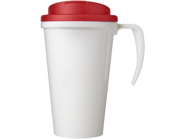 Brite-Americano® Grande taza 350 ml mug con tapa antigoteo Blanco/rojo detalle 10