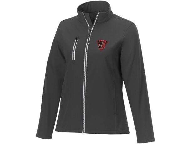 Chaqueta softshell Orion con microforro para mujer Gris tormenta detalle 25