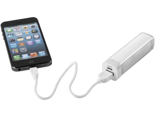 Power bank de plástico modelo flash grabado
