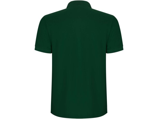 Polo manga corta hombre Pegaso Premium Roly punto piqué Verde botella detalle 20