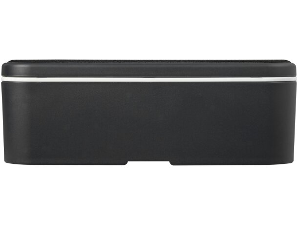 Fiambrera sostenible 700ml MIYO Renew de bioplástico Granito/negro intenso detalle 30