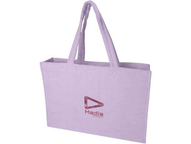 Bolsa tote de rizo reciclado GRS Siam con asa desplegable detalle 7