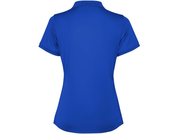 Polo manga corta mujer Tormo Roly poliéster reciclado entallado Azul real detalle 22
