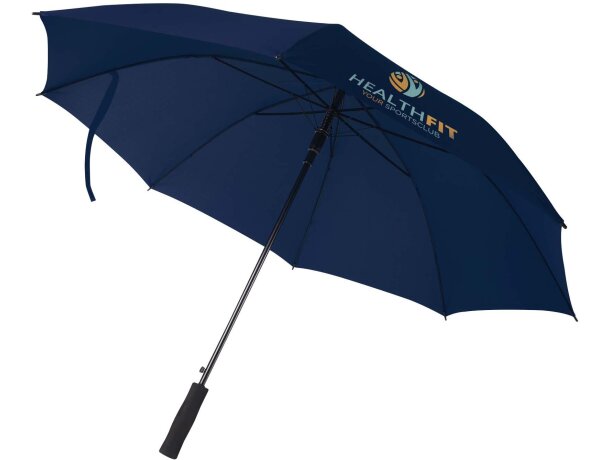 Paraguas Ibi 27 pulgadas con tejido pongee y armazón reforzado Azul marino detalle 11