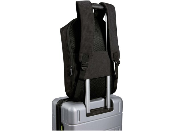 Mochila antirrobo Luma con compartimento acolchado para portátil Negro intenso detalle 4