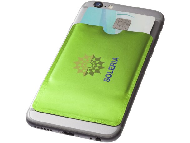 Portatarjetas para smartphone con protección RFID Exeter Lima detalle 3