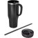 Vaso térmico con pajita Melbourne 1200ml acero reciclado Negro intenso detalle 21