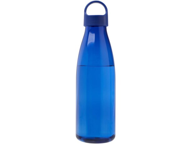 Botella de agua Bergen de plástico reciclado certificado 800ml Azul real detalle 8