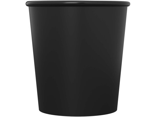 Vaso Americano Piccolo 100ml en plástico PP reciclable Negro intenso detalle 5