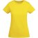 Camiseta mujer algodón orgánico Breda de Roly Amarillo