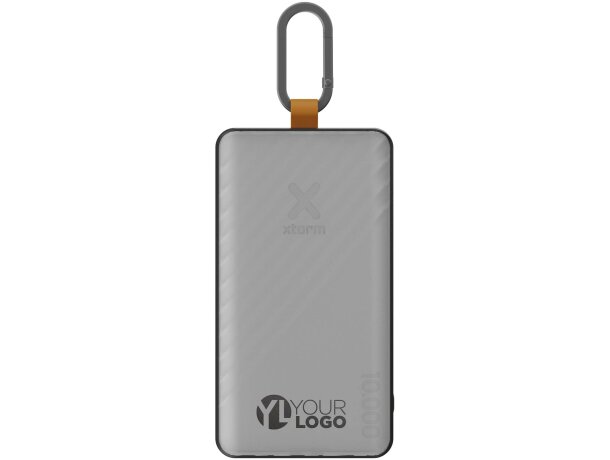 Batería externa solar Xtorm Go2 con panel y lámpara integrada Carbón detalle 1