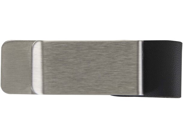 Funda con clip para bolígrafo Riva en piel sintética negro Negro intenso detalle 2