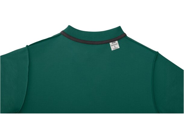 Polo de manga corta para mujer Helios Verde bosque detalle 59