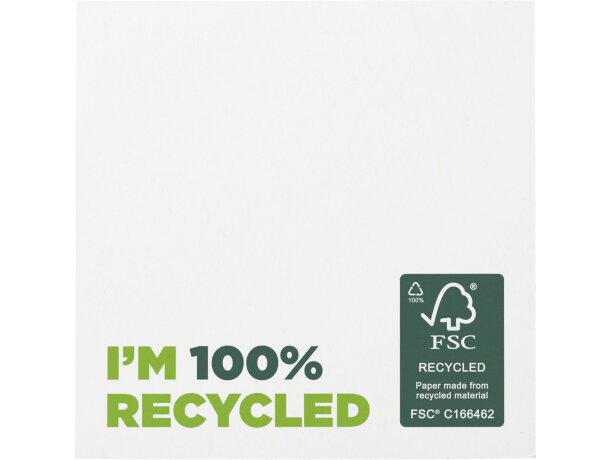 Bloc de notas adhesivas Sticky-Mate reciclado 75 x 75 mm Blanco detalle 1