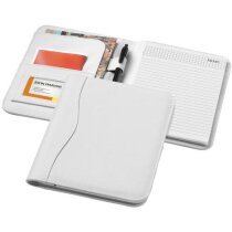 Carpeta corporativa símil piel con bloc y bucle