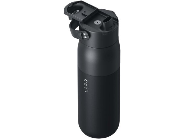 Botella LARQ Swig Top 680ml con filtro purificador integrado Negro intenso detalle 3