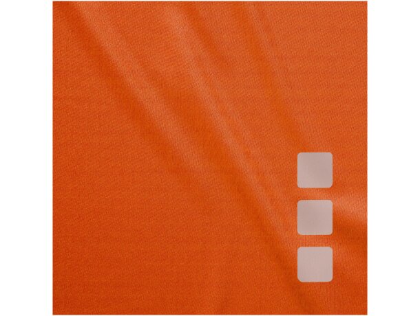 Camiseta de manga corta unisex niagara de Elevate 135 gr Naranja detalle 17