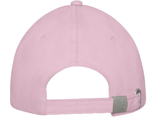 Gorra con ribete de 6 paneles Darton Rosa claro detalle 3