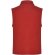 Chaleco forro polar unisex Bellagio Roly con cremallera y bolsillos Rojo detalle 20