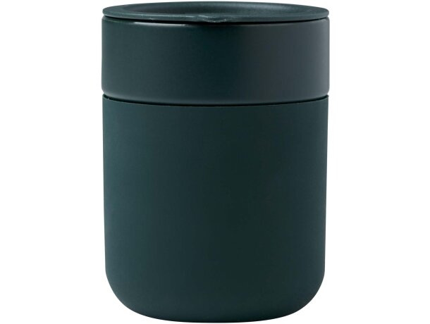 Vaso de cerámica Java 330ml con tapa antiderrames Verde detalle 12