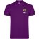 Polo manga corta hombre Star Roly 100% algodón piqué 200 g/m² Morado detalle 93