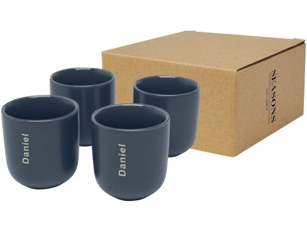 Set de cuatro tazas de expreso Male 90ml en cerámica detalle 7