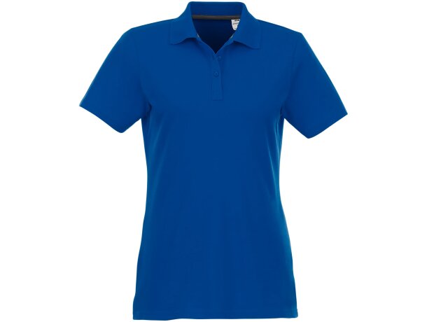 Polo de manga corta para mujer Helios Azul detalle 33