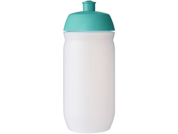 Bidones deportivos plástico mdpe estrujable Azul aqua/transparente escarchado detalle 26