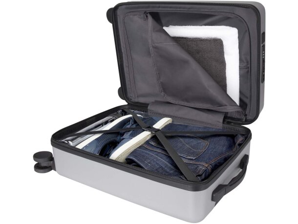 Trolley cabina reciclado GRS Rover Pro con puerto USB Plateado detalle 14