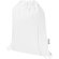 Bolsa con cuerdas Peru Blend de algodón reciclado GRS 5L Blanco