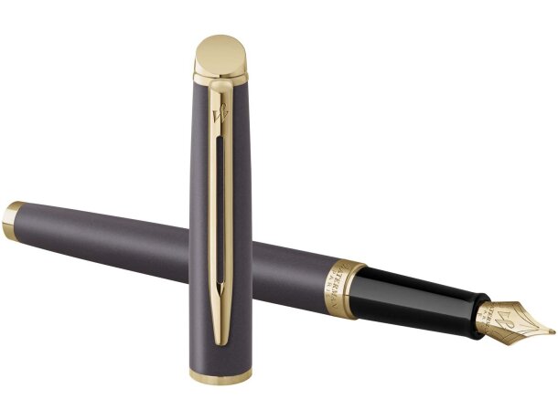 Pluma Waterman Hemisphere con grabado personalizado Negro intenso detalle 4