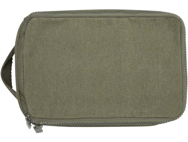 Neceser organizador Aware Pack de algodón reciclado Verde detalle 5