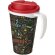 Brite-Americano® Grande taza 350 ml mug con tapa antigoteo Blanco/rojo