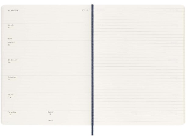 Libreta xl con tapa blanda de 12 meses moleskine detalle 11