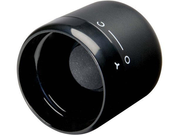 Tapón para vino Core con cierre hermético acero y silicona Negro intenso detalle 3