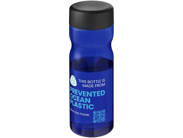 H2O Active® Eco Base Bidón deportivo con tapa de rosca de 650 ml Azul/negro intenso detalle 5